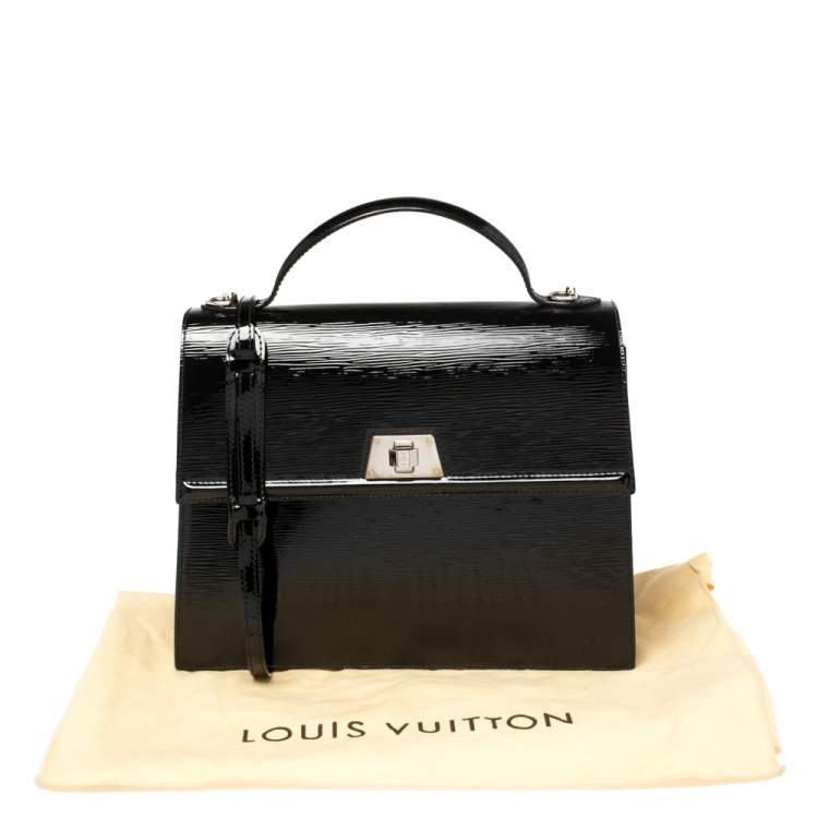 Pre Owned Louis Vuitton Black Electric Epi Leather Sevigne GM Bag