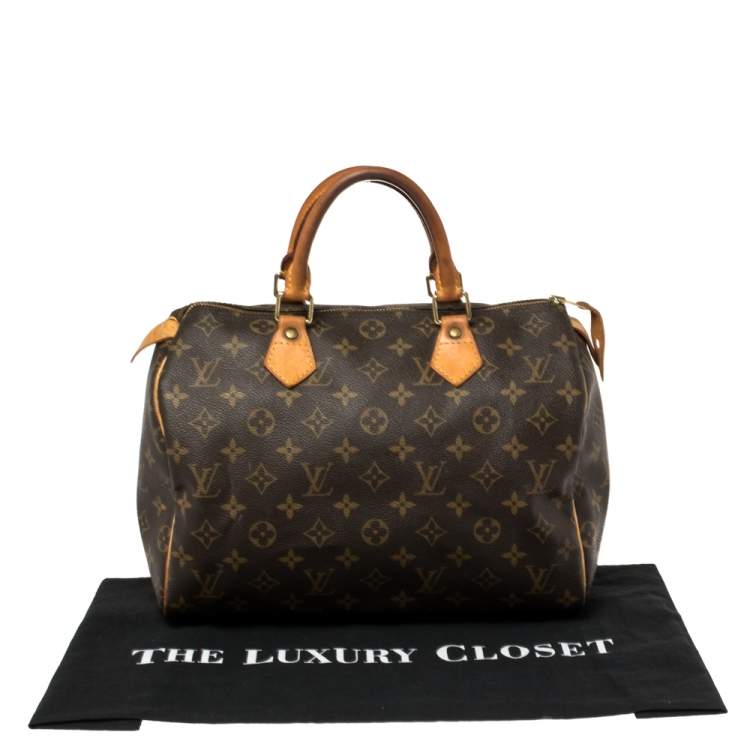 Pre Owned Louis Vuitton Monogram Canvas Speedy 30 Bag