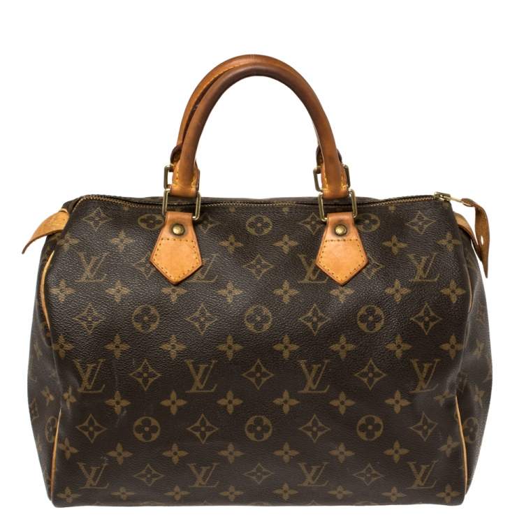 Pre Owned Louis Vuitton Monogram Canvas Speedy 30 Bag