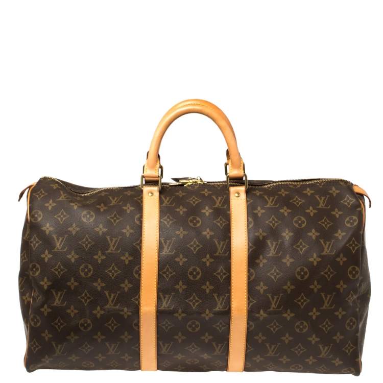 Pre Owned Louis Vuitton Monogram Canvas Keepall 50 Bag