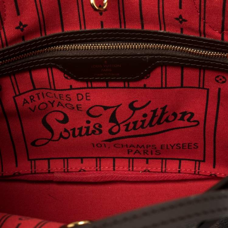 Pre Owned Louis Vuitton Damier Ebene Canvas Neverfull PM Bag