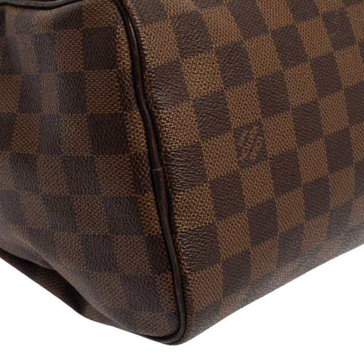 Pre Owned Louis Vuitton Damier Ebene Canvas Speedy 25 Bag