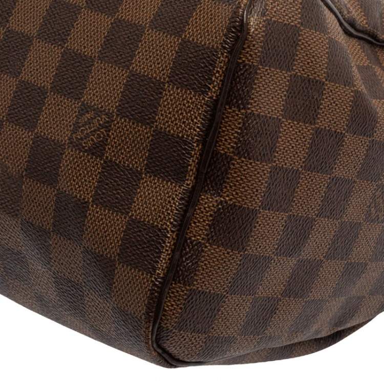 Pre Owned Louis Vuitton Damier Ebene Canvas Speedy 25 Bag