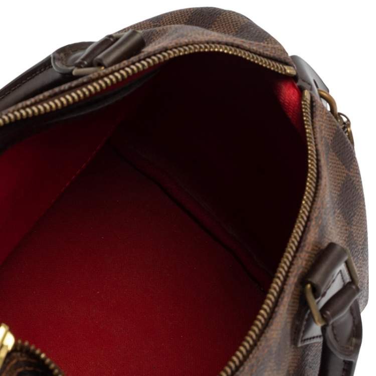 Pre Owned Louis Vuitton Damier Ebene Canvas Speedy 25 Bag