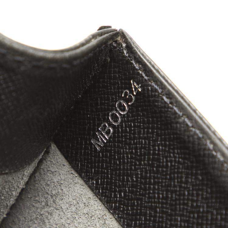 Pre Owned Louis Vuitton Black Taiga Leather Porte-Document Angara Briefcase