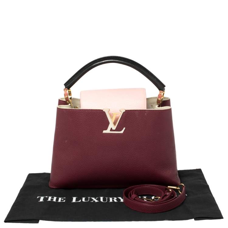 Pre Owned Louis Vuitton Multicolor Taurillon Leather Capucines PM Bag