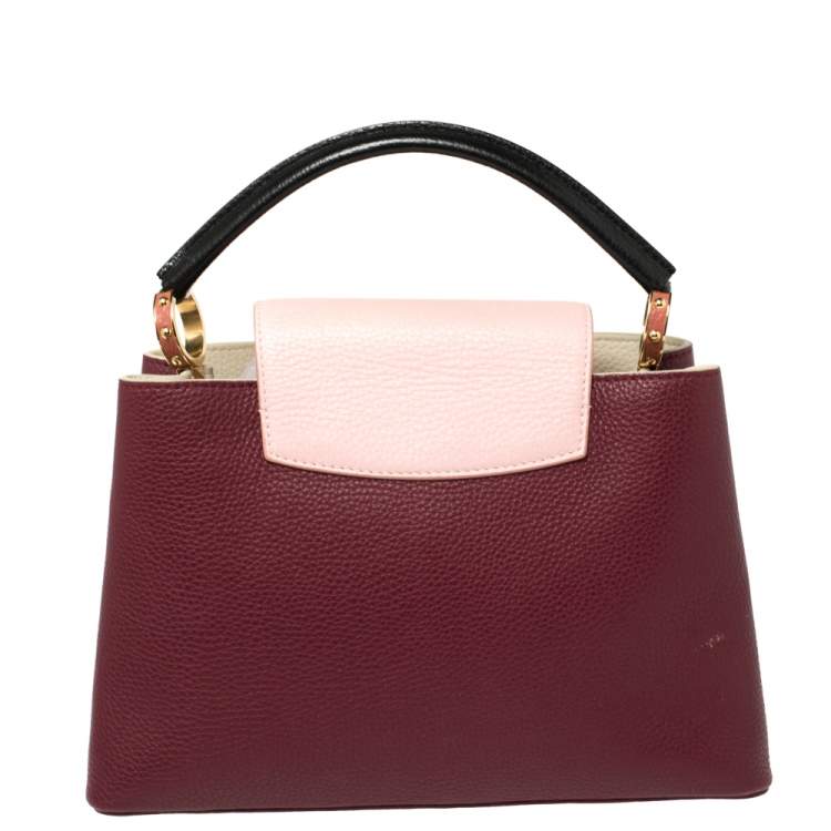 Pre Owned Louis Vuitton Multicolor Taurillon Leather Capucines PM Bag