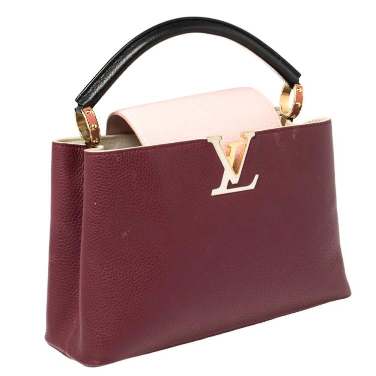 Pre Owned Louis Vuitton Multicolor Taurillon Leather Capucines PM Bag