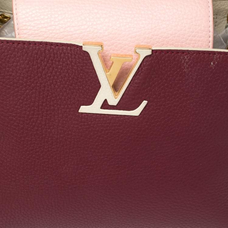 Pre Owned Louis Vuitton Multicolor Taurillon Leather Capucines PM Bag