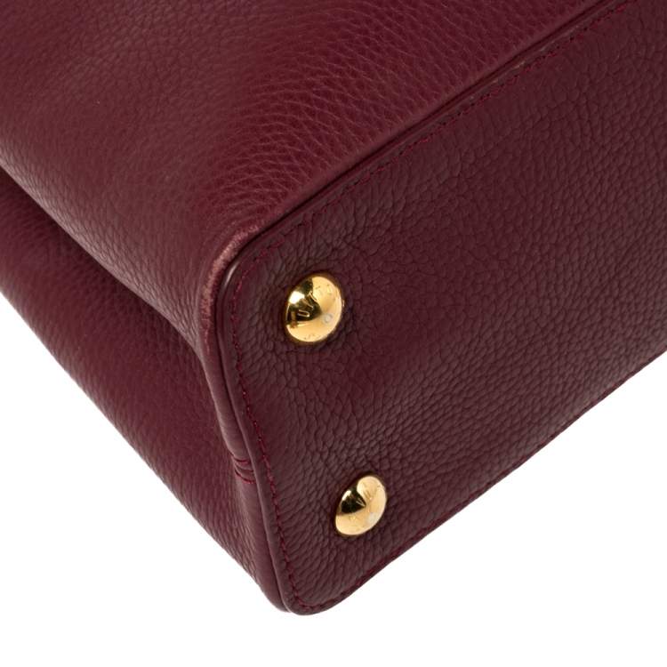 Pre Owned Louis Vuitton Multicolor Taurillon Leather Capucines PM Bag