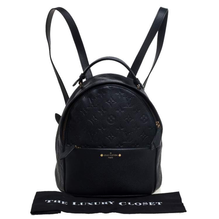 Pre Owned Louis Vuitton Black Empreinte Leather Sorbonne Backpack