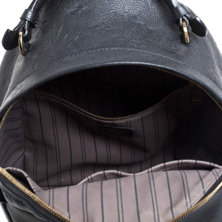 Pre Owned Louis Vuitton Black Empreinte Leather Sorbonne Backpack