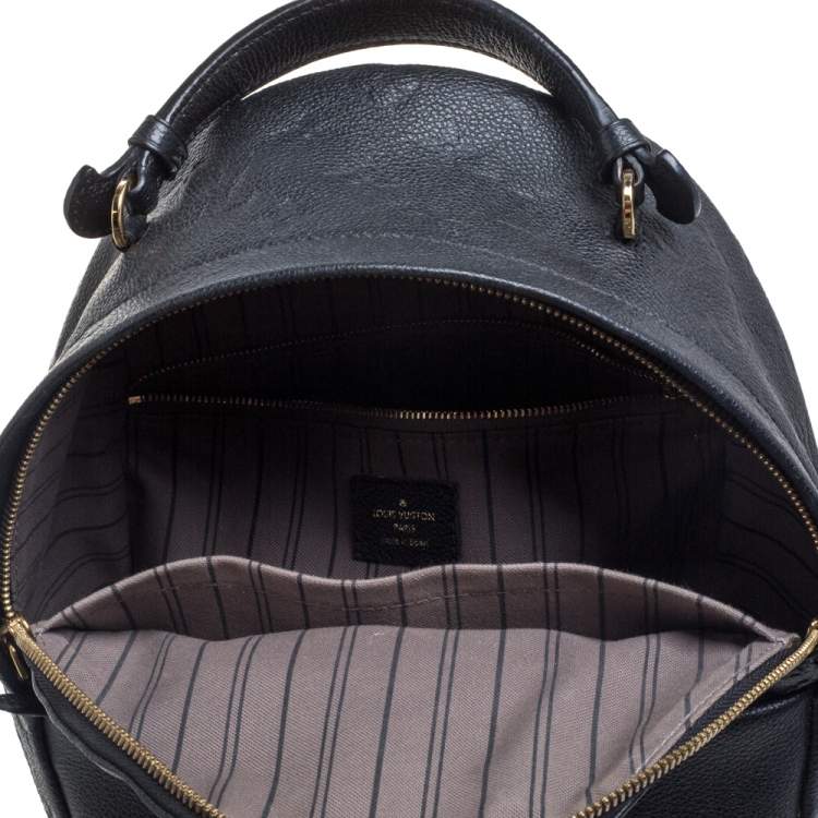 Pre Owned Louis Vuitton Black Empreinte Leather Sorbonne Backpack