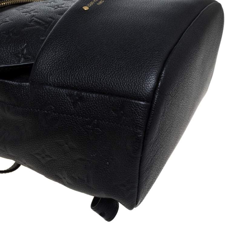 Pre Owned Louis Vuitton Black Empreinte Leather Sorbonne Backpack