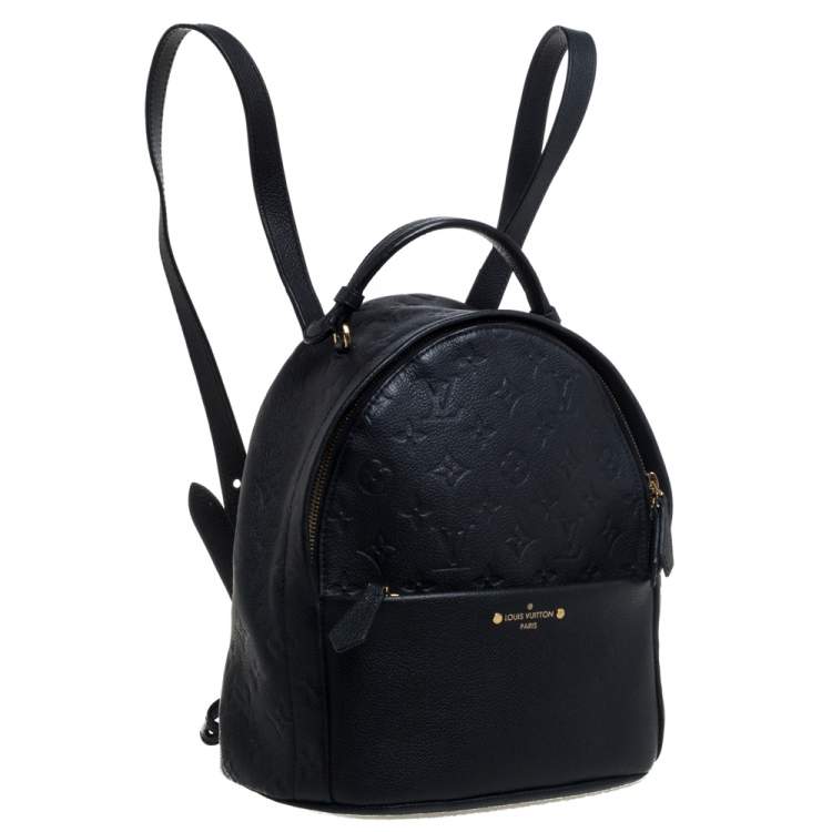 Pre Owned Louis Vuitton Black Empreinte Leather Sorbonne Backpack
