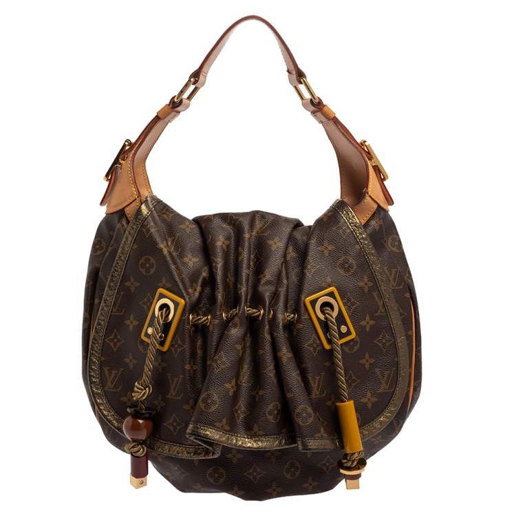 Louis Vuitton Kalahari Handbag Monogram Canvas GM Brown 1148021