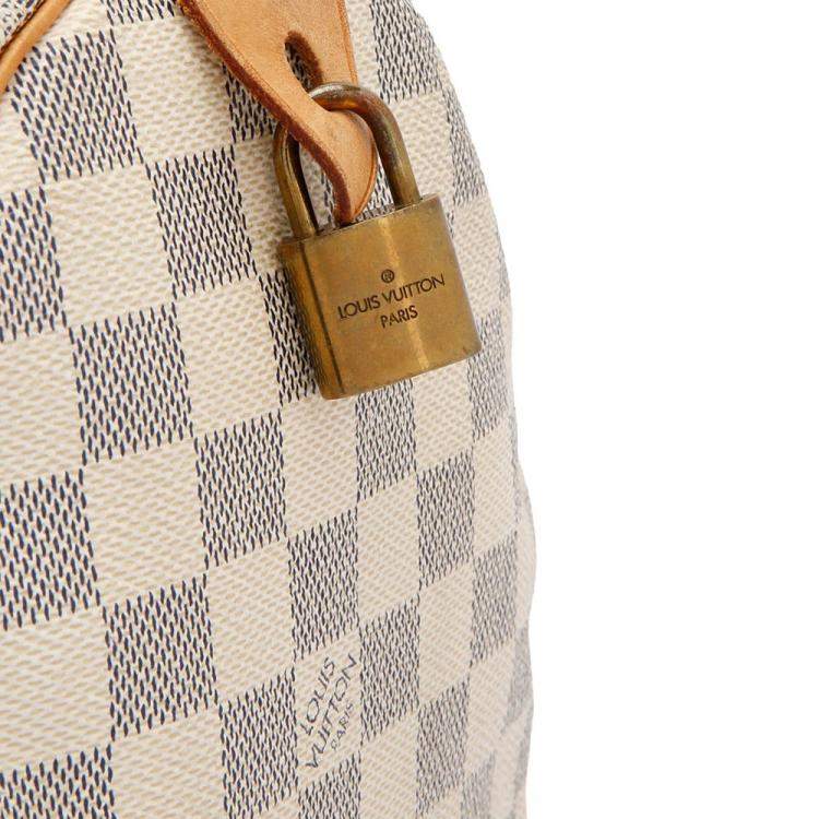 Pre Owned Louis Vuitton Damier Azur Canvas Speedy 30 Bag