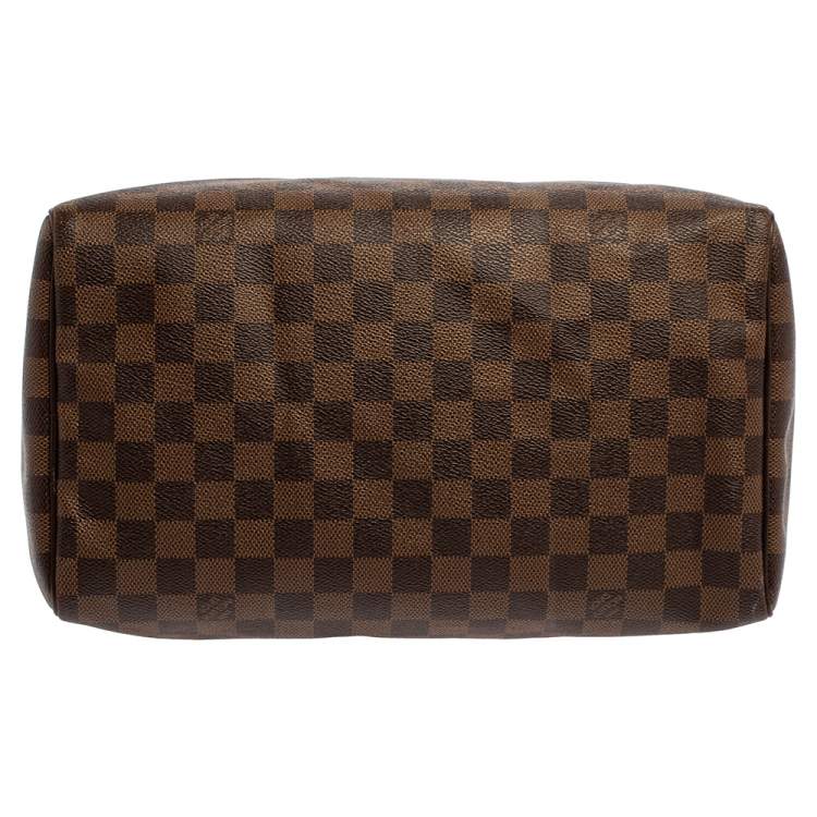 Pre Owned Louis Vuitton Damier Ebene Canvas Speedy 30 Bag