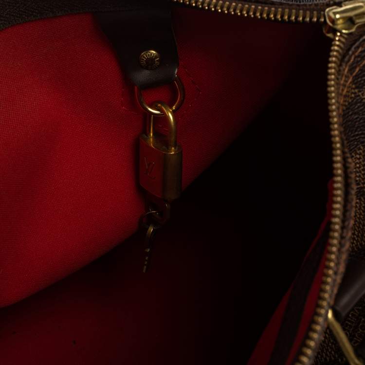 Pre Owned Louis Vuitton Damier Ebene Canvas Speedy 30 Bag