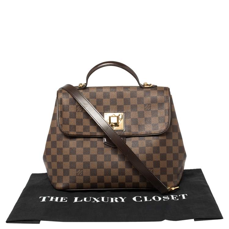 Pre Owned Louis Vuitton Damier Ebene Canvas Bergamo MM Bag