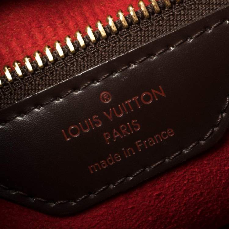 Pre Owned Louis Vuitton Damier Ebene Canvas Bergamo MM Bag