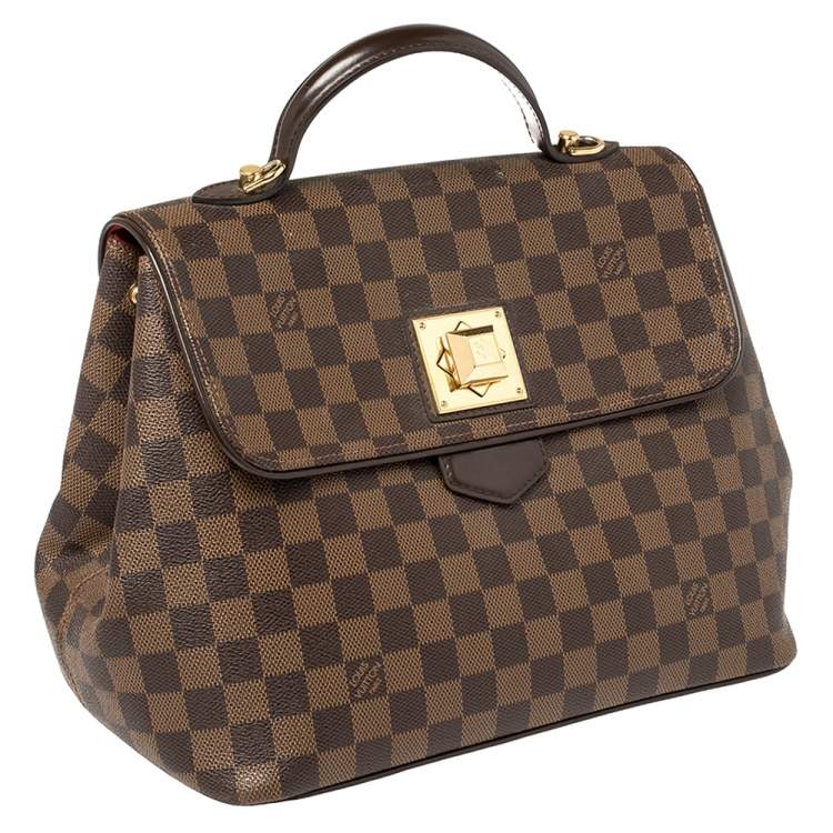 Pre Owned Louis Vuitton Damier Ebene Canvas Bergamo MM Bag