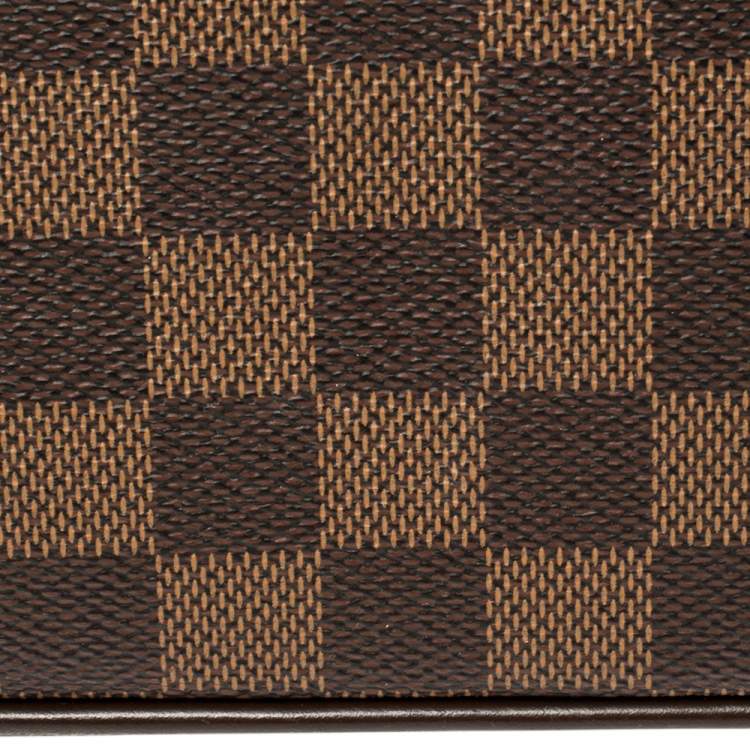 Pre Owned Louis Vuitton Damier Ebene Canvas Bergamo MM Bag