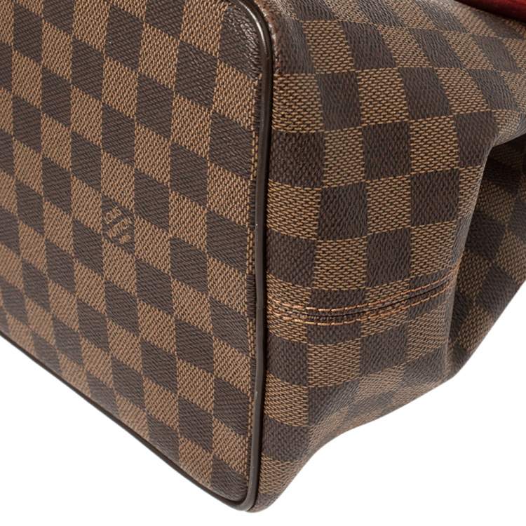 Pre Owned Louis Vuitton Damier Ebene Canvas Bergamo MM Bag