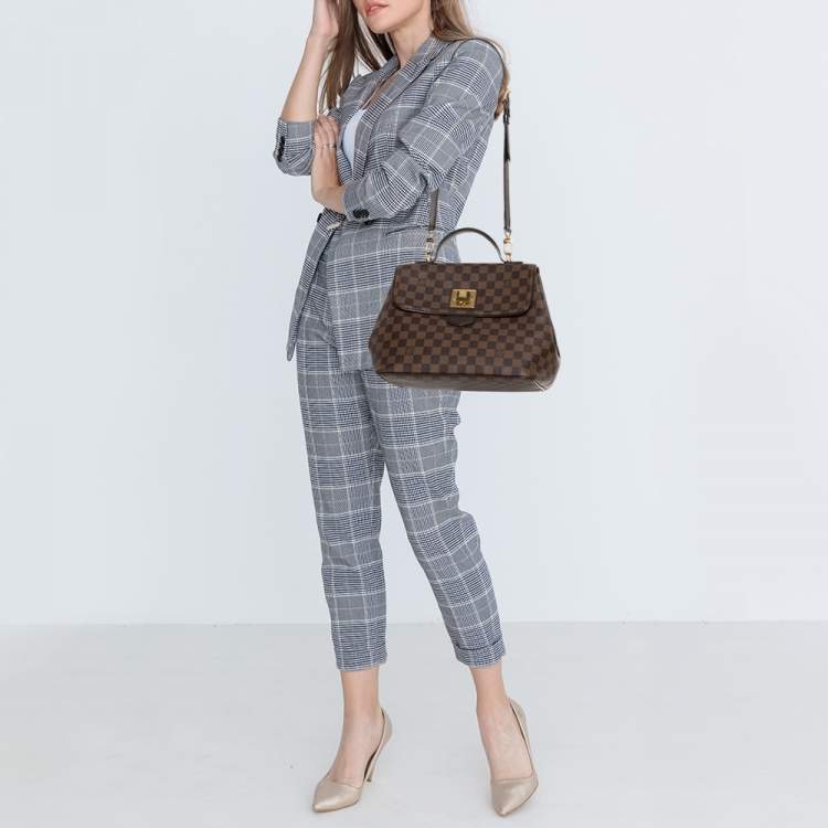 Pre Owned Louis Vuitton Damier Ebene Canvas Bergamo MM Bag