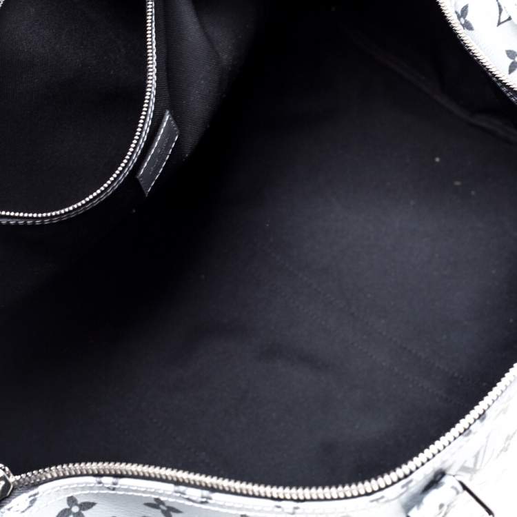 Pre Owned Louis Vuitton Metallic Monogram Keepall Bandouliere 50 Bag
