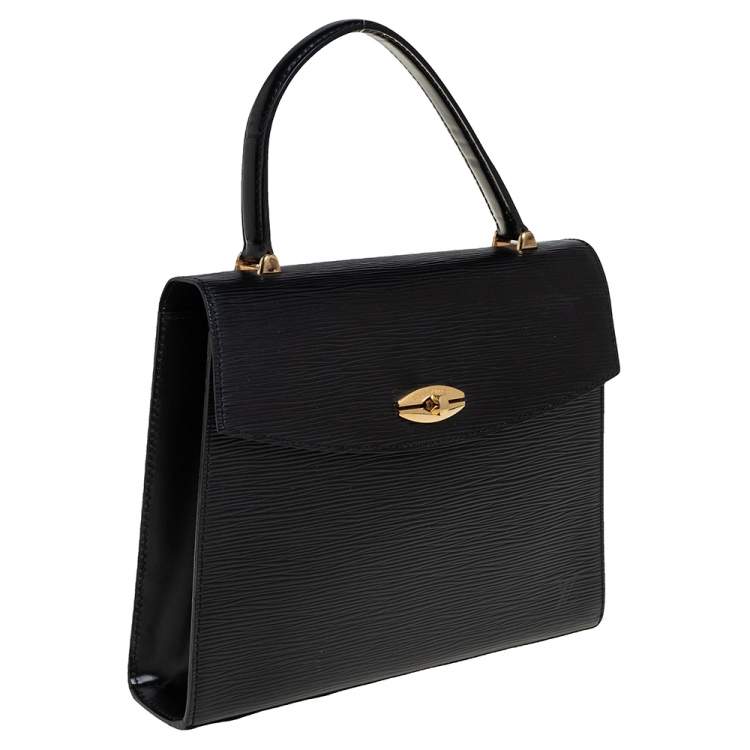 Pre Owned Louis Vuitton Black Epi Leather Malesherbes Bag