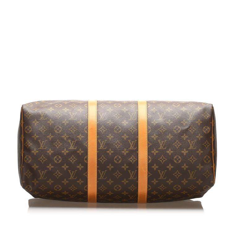 Pre Owned Louis Vuitton Brown Monogram Canvas Keepall 50 Bag