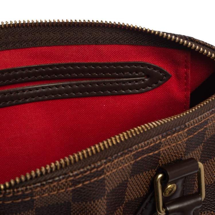 Pre Owned Louis Vuitton Damier Ebene Canvas Speedy NM 25 Bag