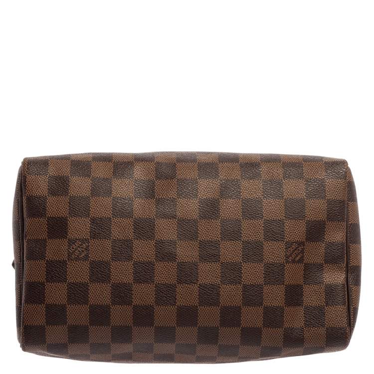 Pre Owned Louis Vuitton Damier Ebene Canvas Speedy NM 25 Bag