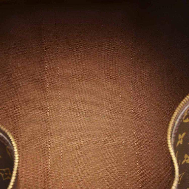 Pre Owned Louis Vuitton Brown Monogram Canvas Keepall 45 Bag