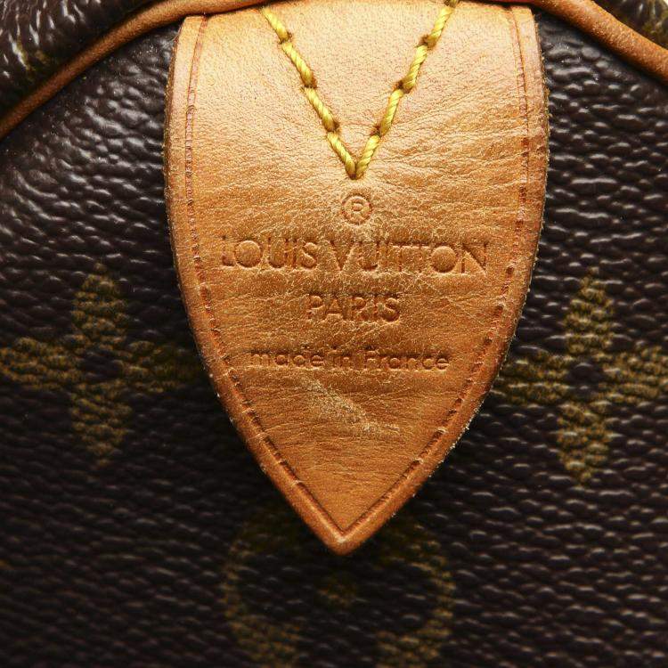 مملوكة مسبقًا Louis Vuitton Brown Monogram Canvas Speedy 35 Bag