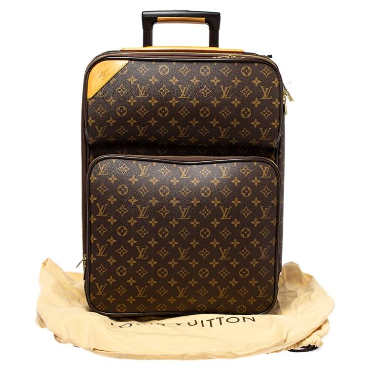 Pre Owned Louis Vuitton Monogram Canvas Pegase 55 Luggage