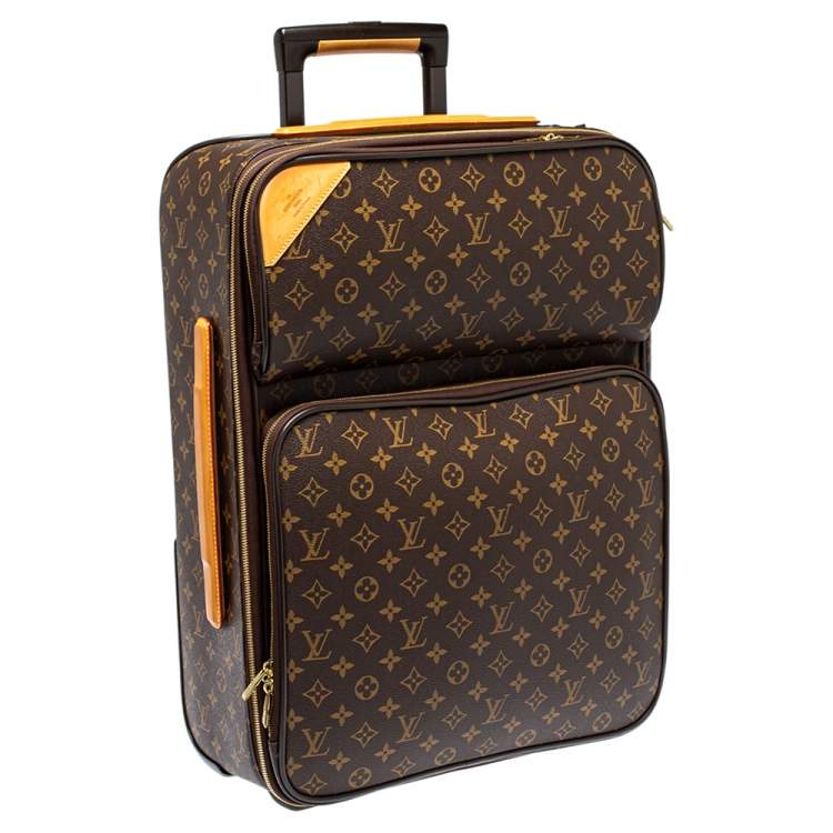 Pre Owned Louis Vuitton Monogram Canvas Pegase 55 Luggage