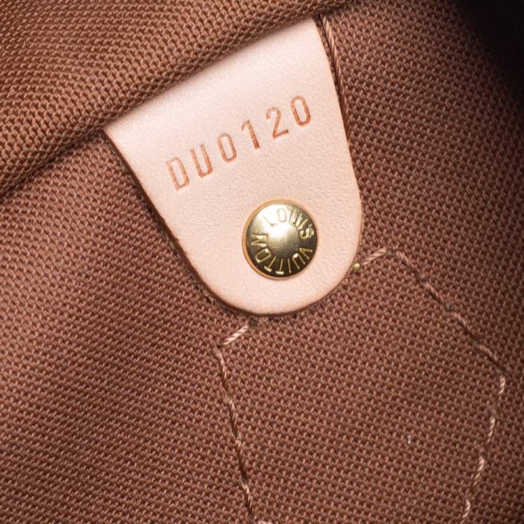 Pre Owned Louis Vuitton Monogram Canvas Speedy 35 Bag