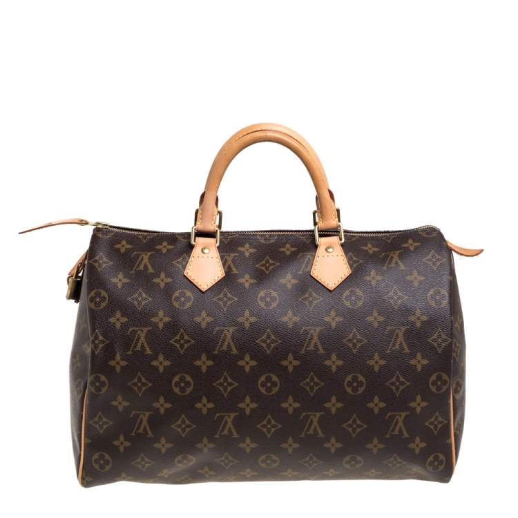 Pre Owned Louis Vuitton Monogram Canvas Speedy 35 Bag