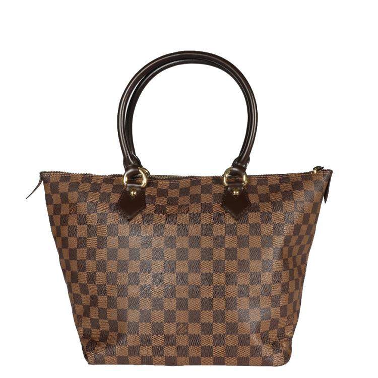Pre Owned Louis Vuitton Damier Ebene Canvas Saleya MM Bag