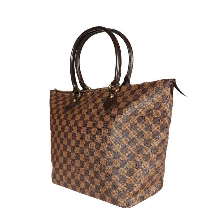 Pre Owned Louis Vuitton Damier Ebene Canvas Saleya MM Bag