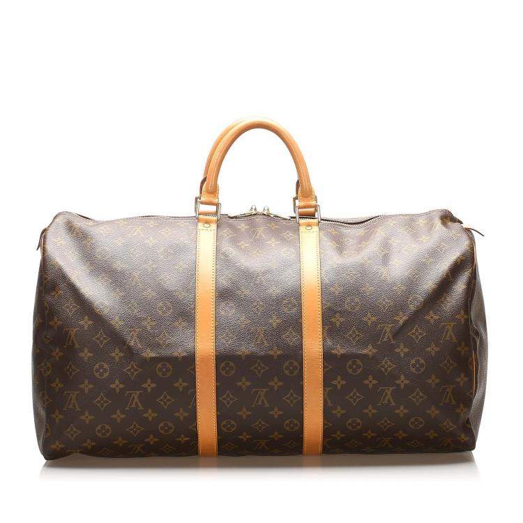 Pre Owned Louis Vuitton Monogram Canvas Keepall 55 Bag
