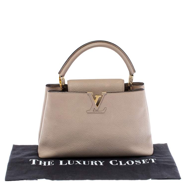 مملوكة مسبقًا Louis Vuitton Galet Taurillon Leather Capucines PM Bag