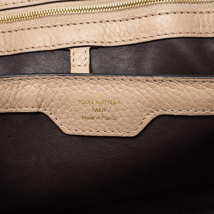 مملوكة مسبقًا Louis Vuitton Galet Taurillon Leather Capucines PM Bag