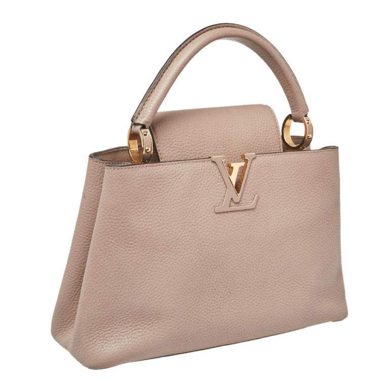 مملوكة مسبقًا Louis Vuitton Galet Taurillon Leather Capucines PM Bag