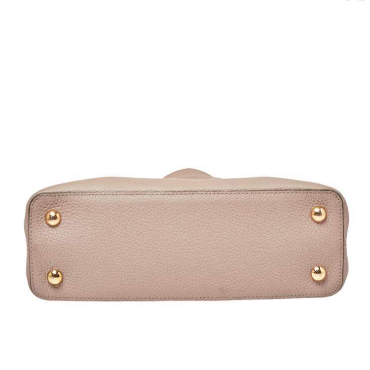 مملوكة مسبقًا Louis Vuitton Galet Taurillon Leather Capucines PM Bag