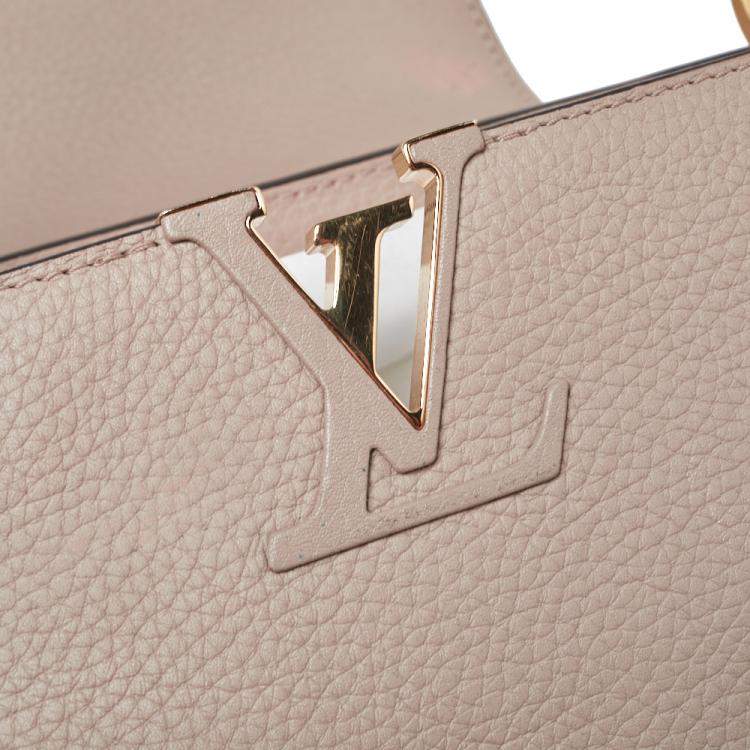 مملوكة مسبقًا Louis Vuitton Galet Taurillon Leather Capucines PM Bag