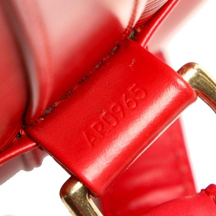 Pre Owned Louis Vuitton Red Epi Leather Randonnee PM Backpack