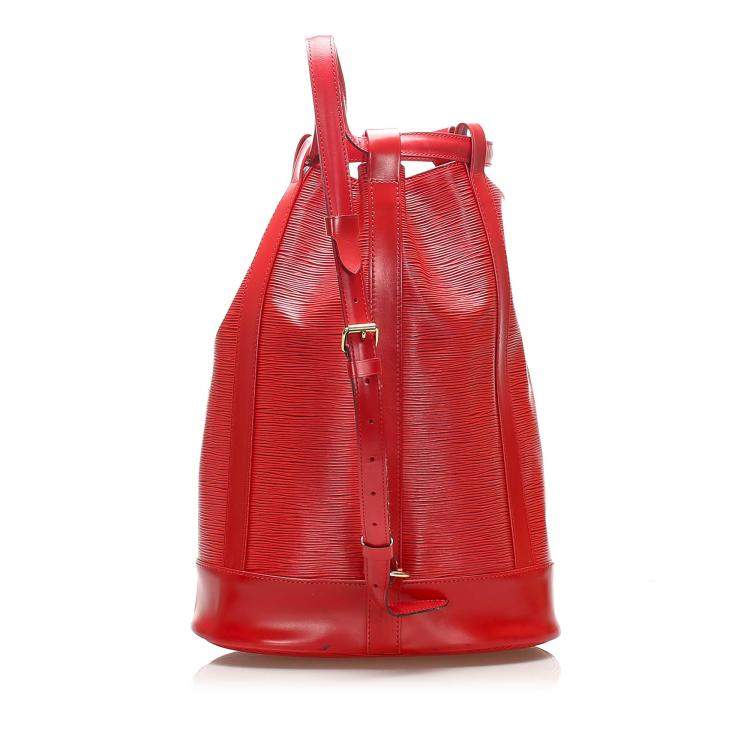 Pre Owned Louis Vuitton Red Epi Leather Randonnee PM Backpack